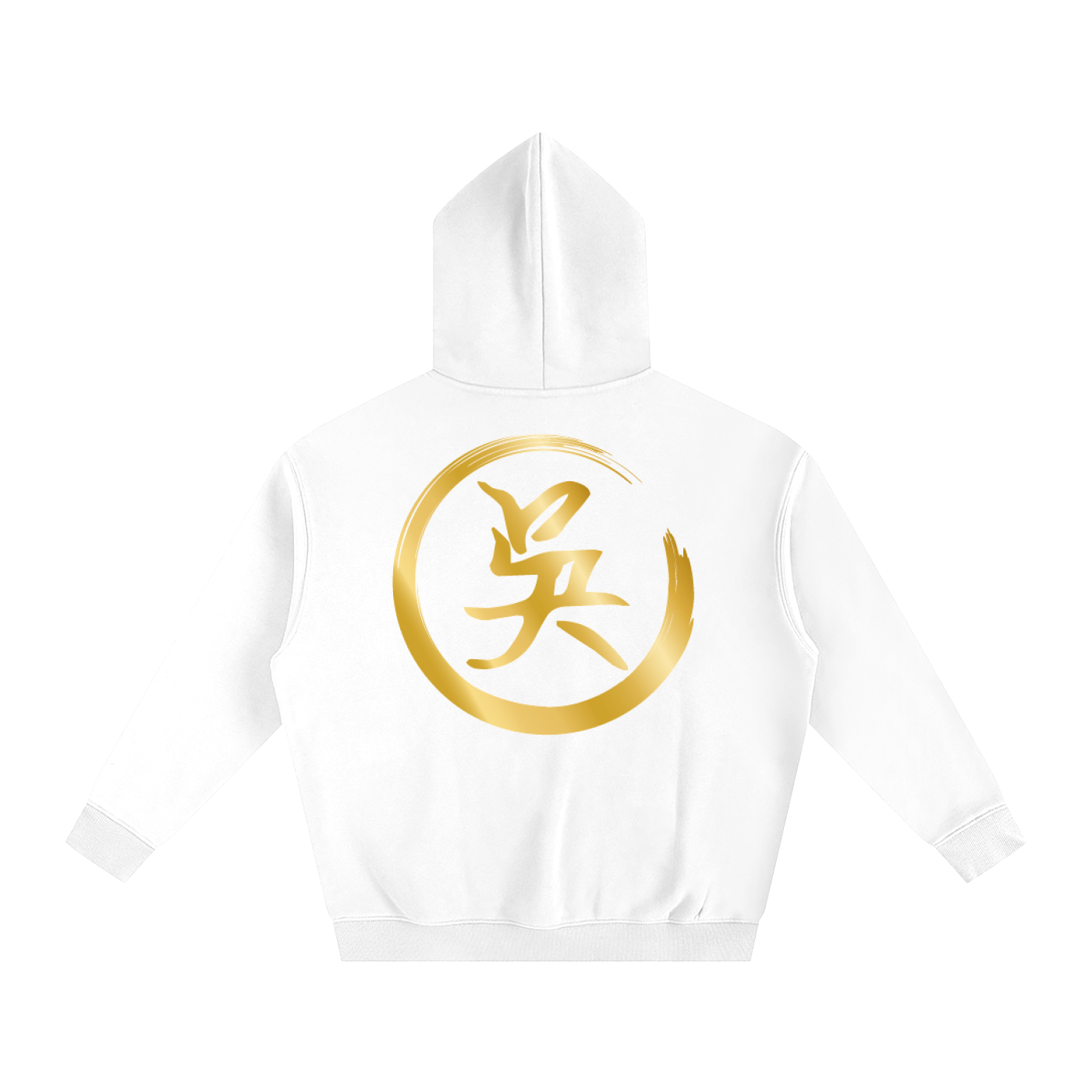 Oversize Fleeced Hoodie - Wu, Gold