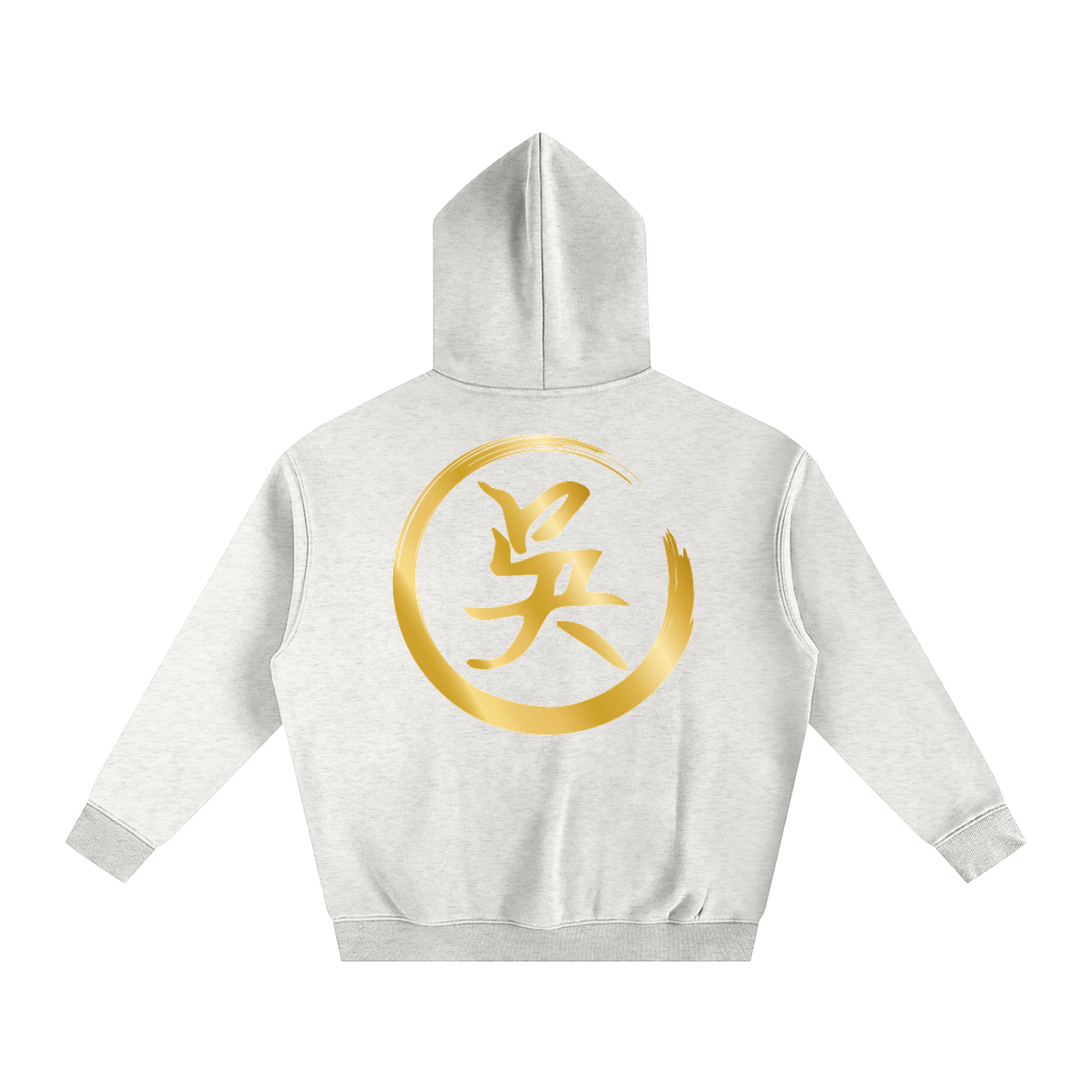 Oversize Fleeced Hoodie - Wu, Gold