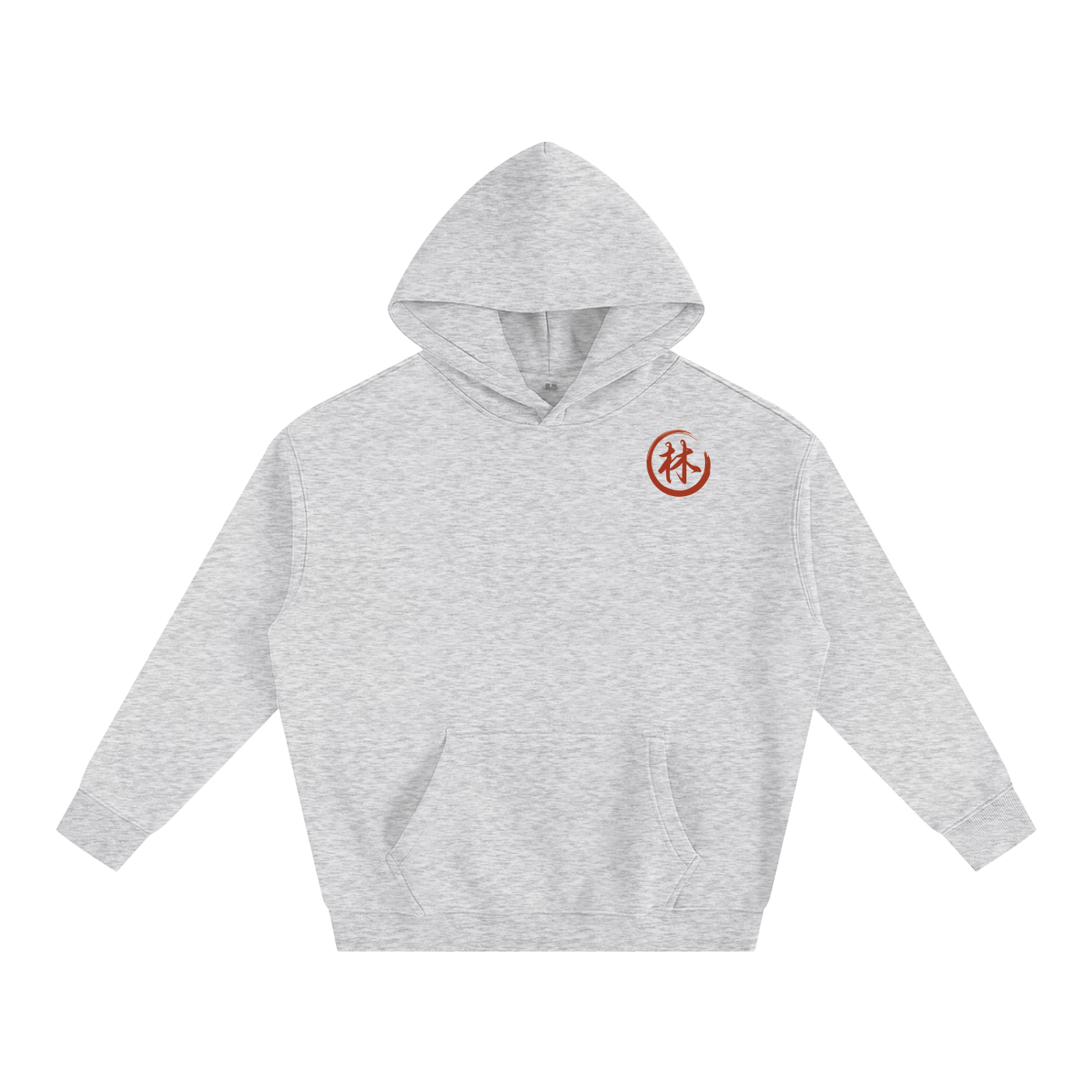Oversize Fleeced Hoodie - Lin, Red