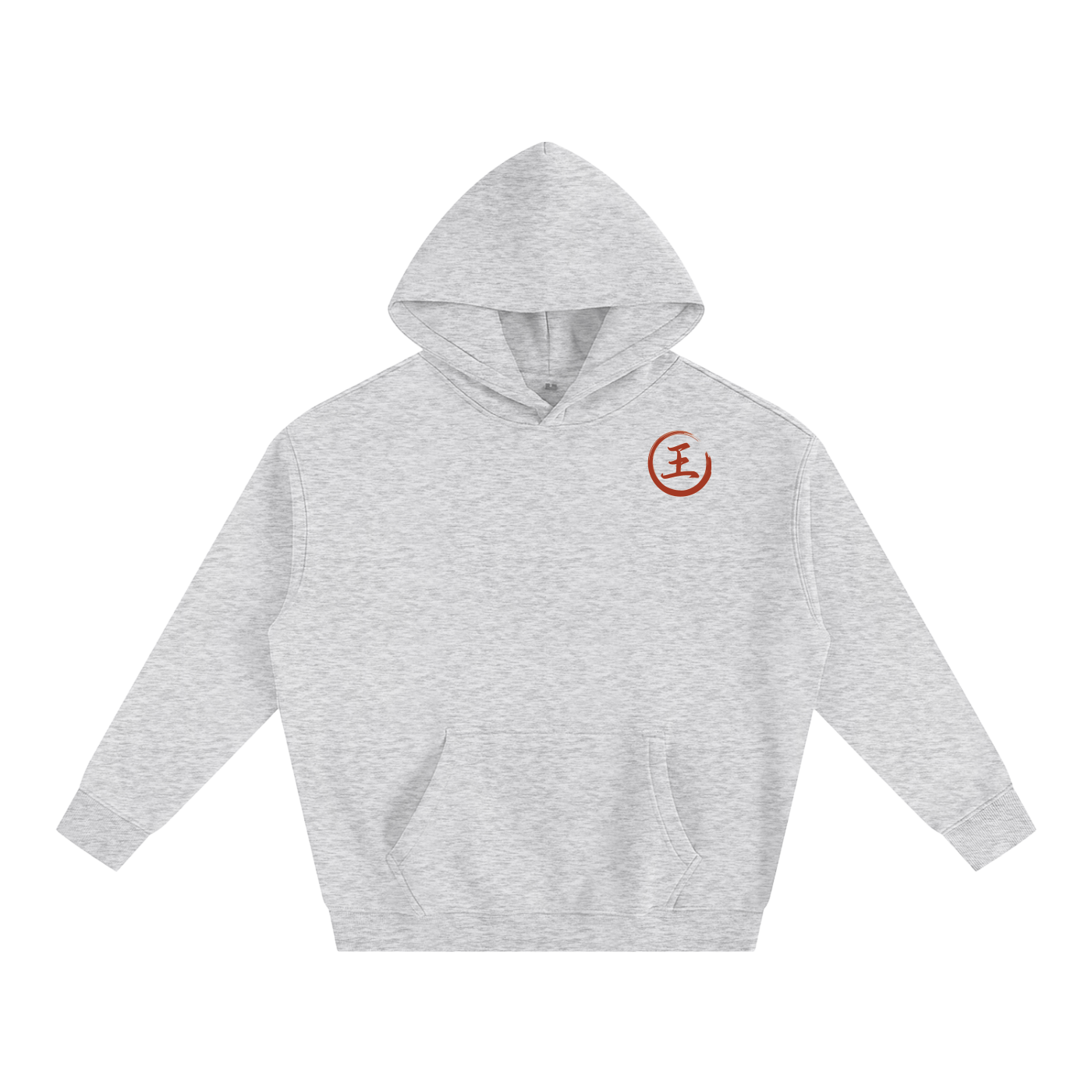 Oversize Fleeced Hoodie - Wang, Red