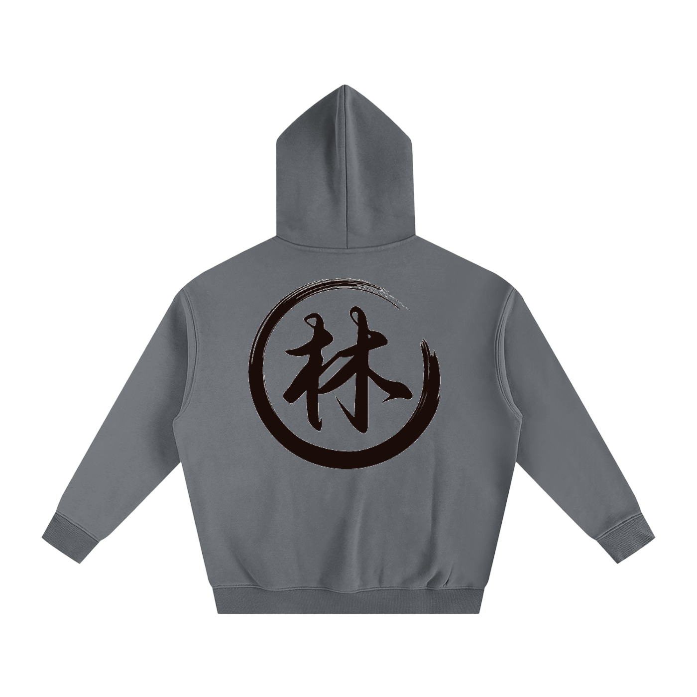 Oversize Fleeced Hoodie - Lin, Black