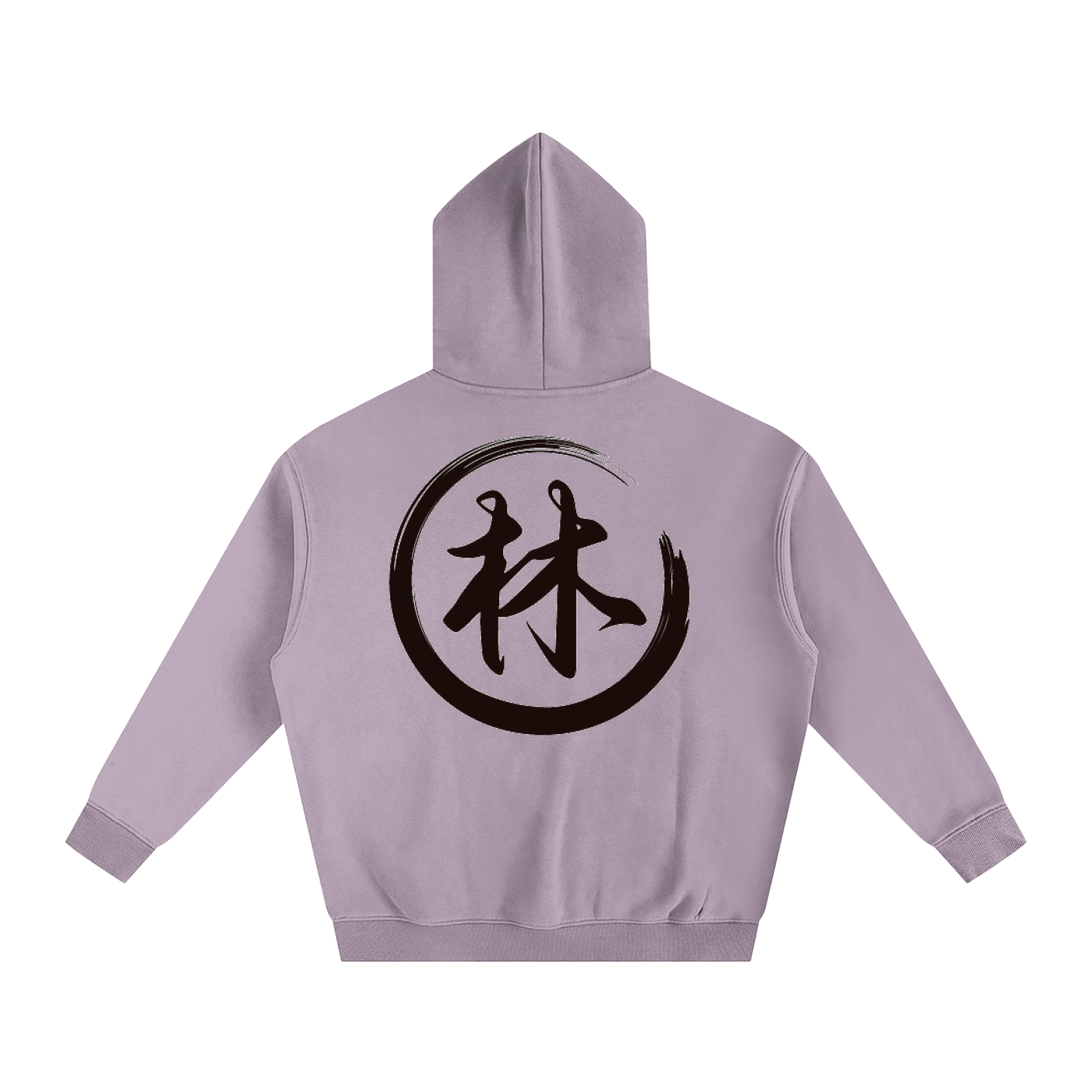 Oversize Fleeced Hoodie - Lin, Black