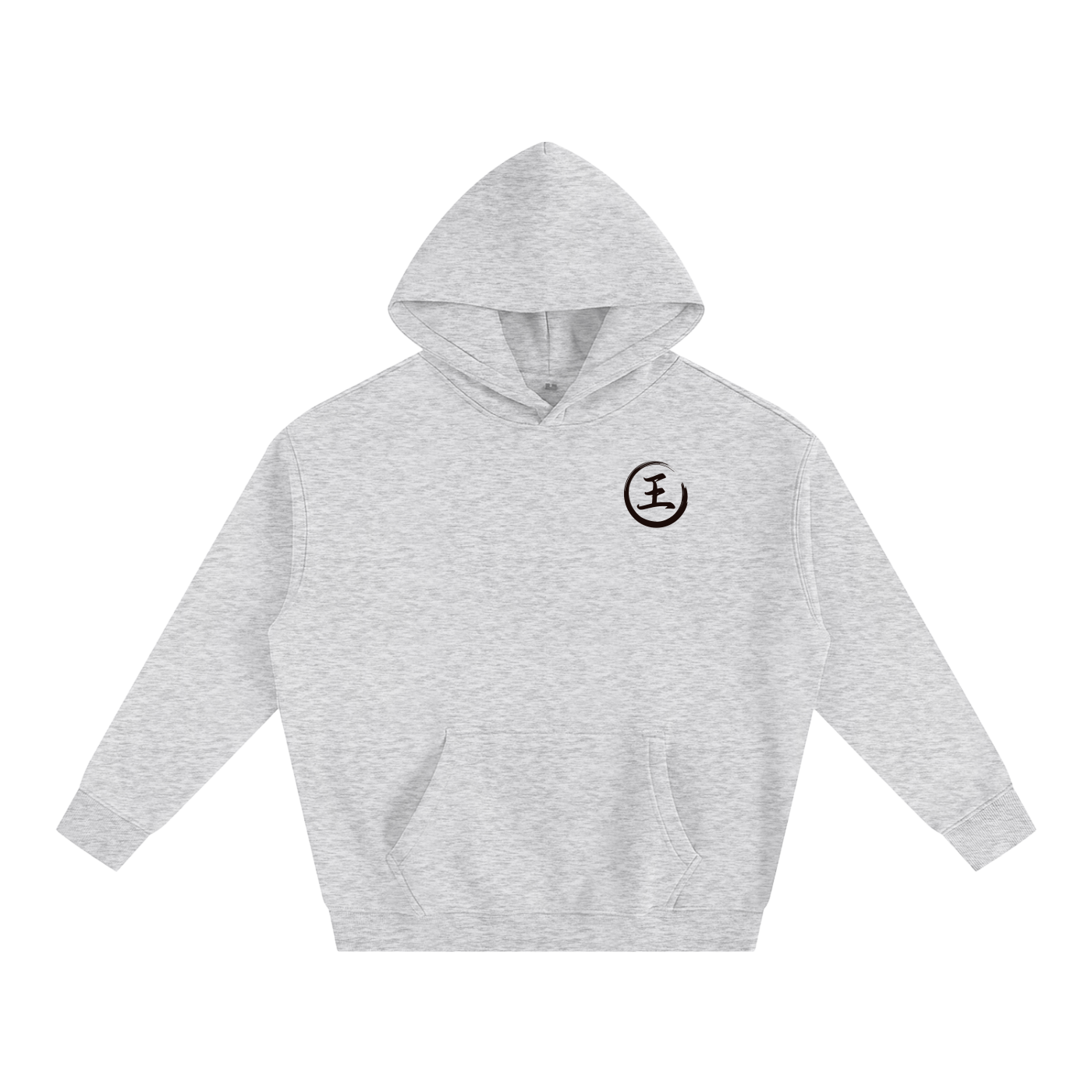 Oversize Fleeced Hoodie - Wang, Black