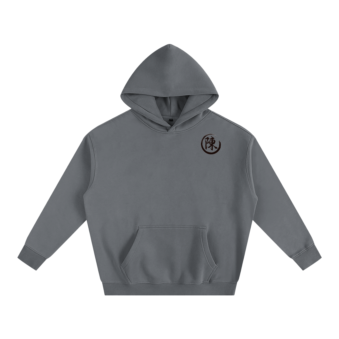 Oversize Fleeced Hoodie - Chen, Black