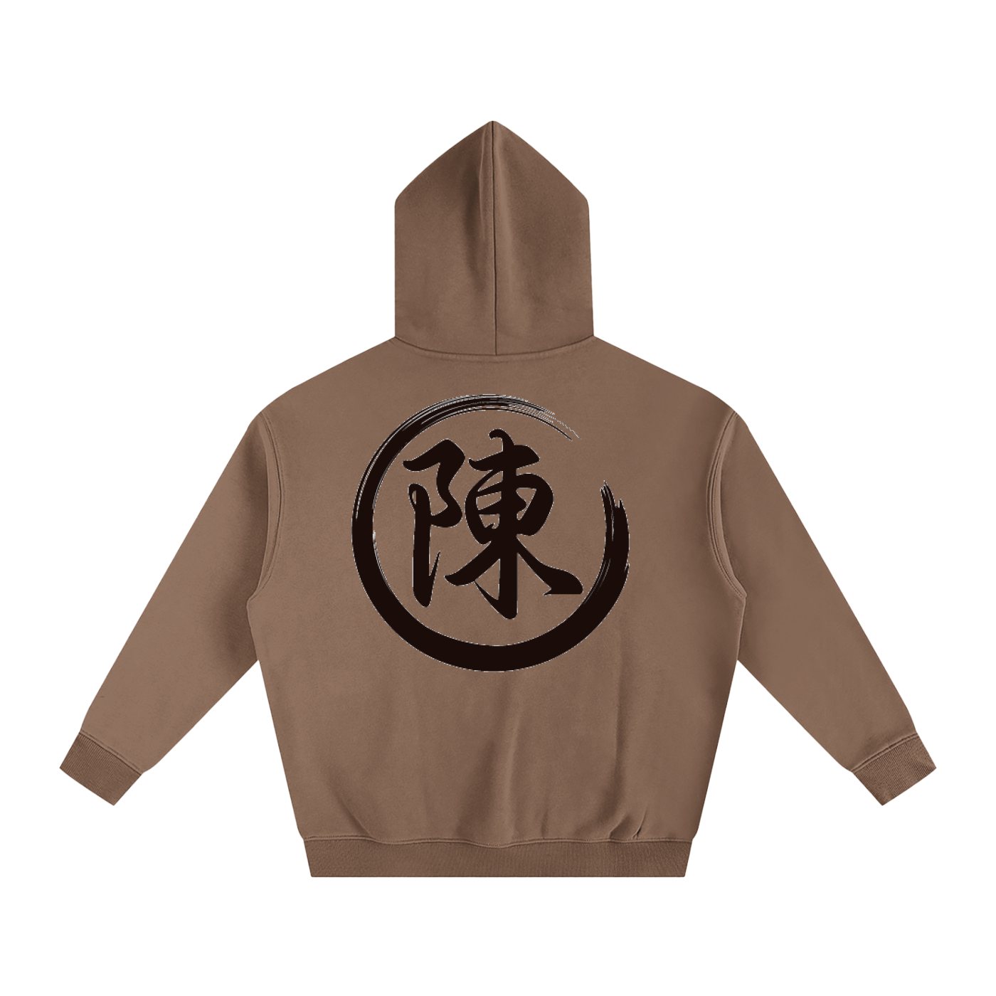 Oversize Fleeced Hoodie - Chen, Black