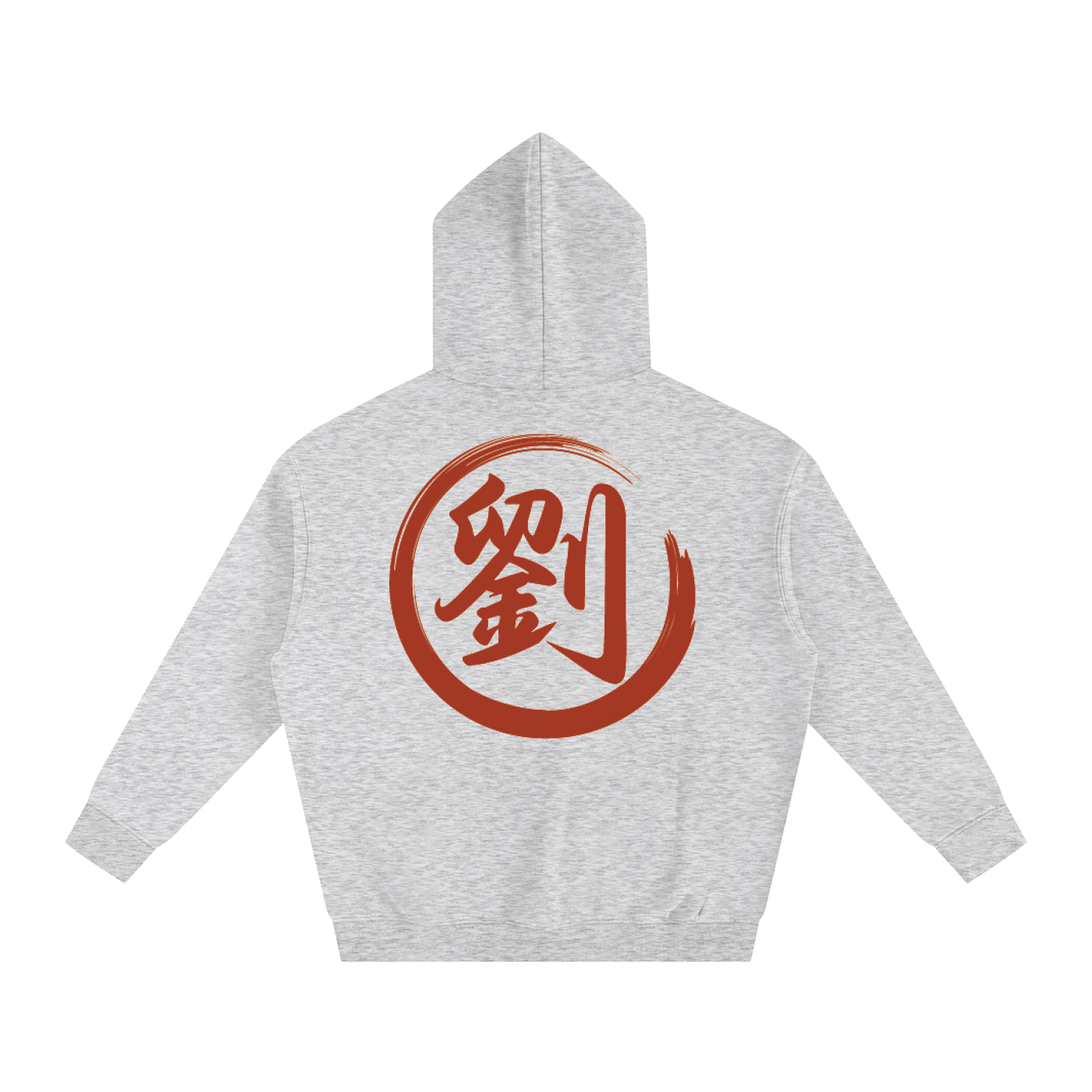 Oversize Fleeced Hoodie - Liu, Red