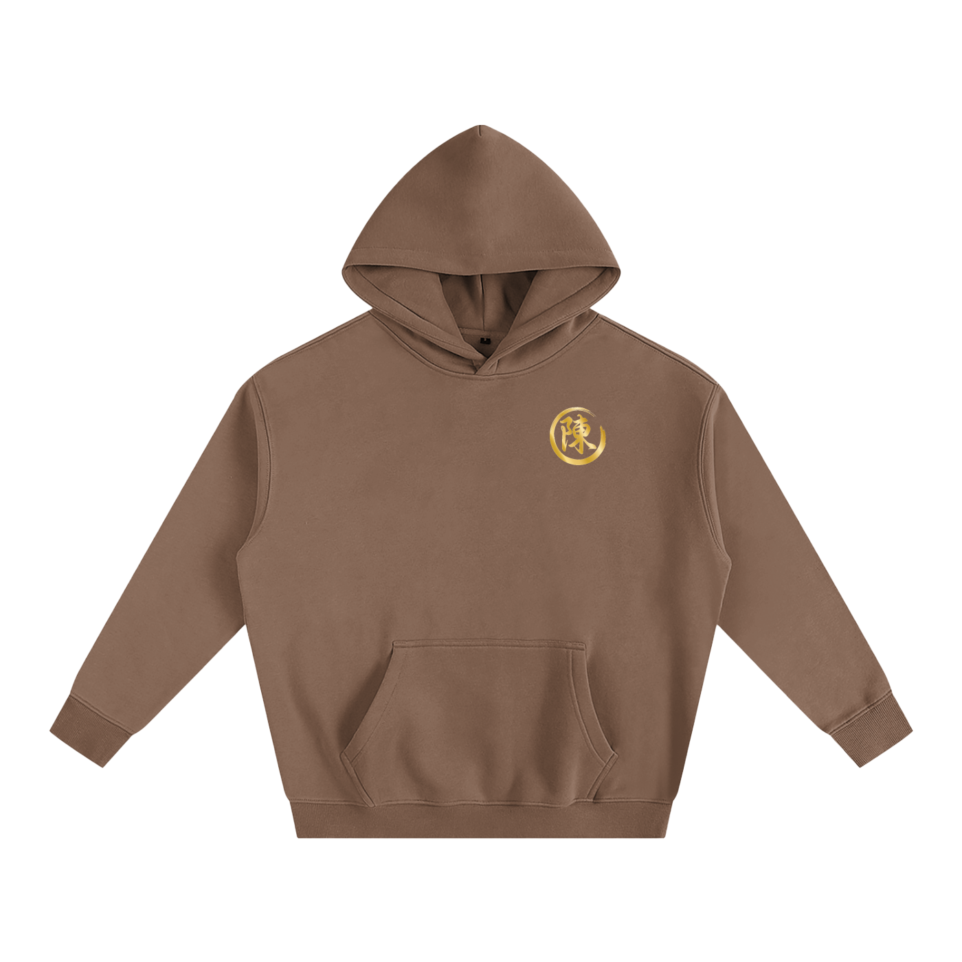 Oversize Fleeced Hoodie - Chen, Gold