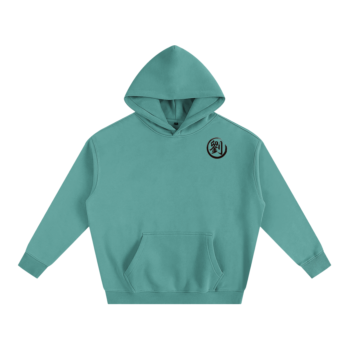 Oversize Fleeced Hoodie - Liu, Black