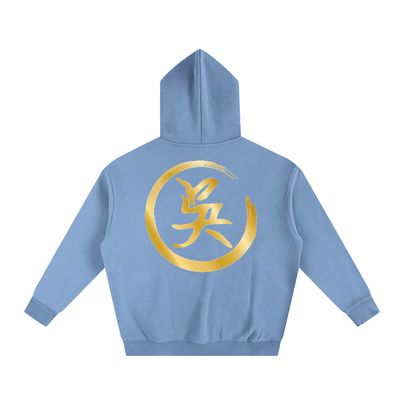 Oversize Fleeced Hoodie - Wu, Gold