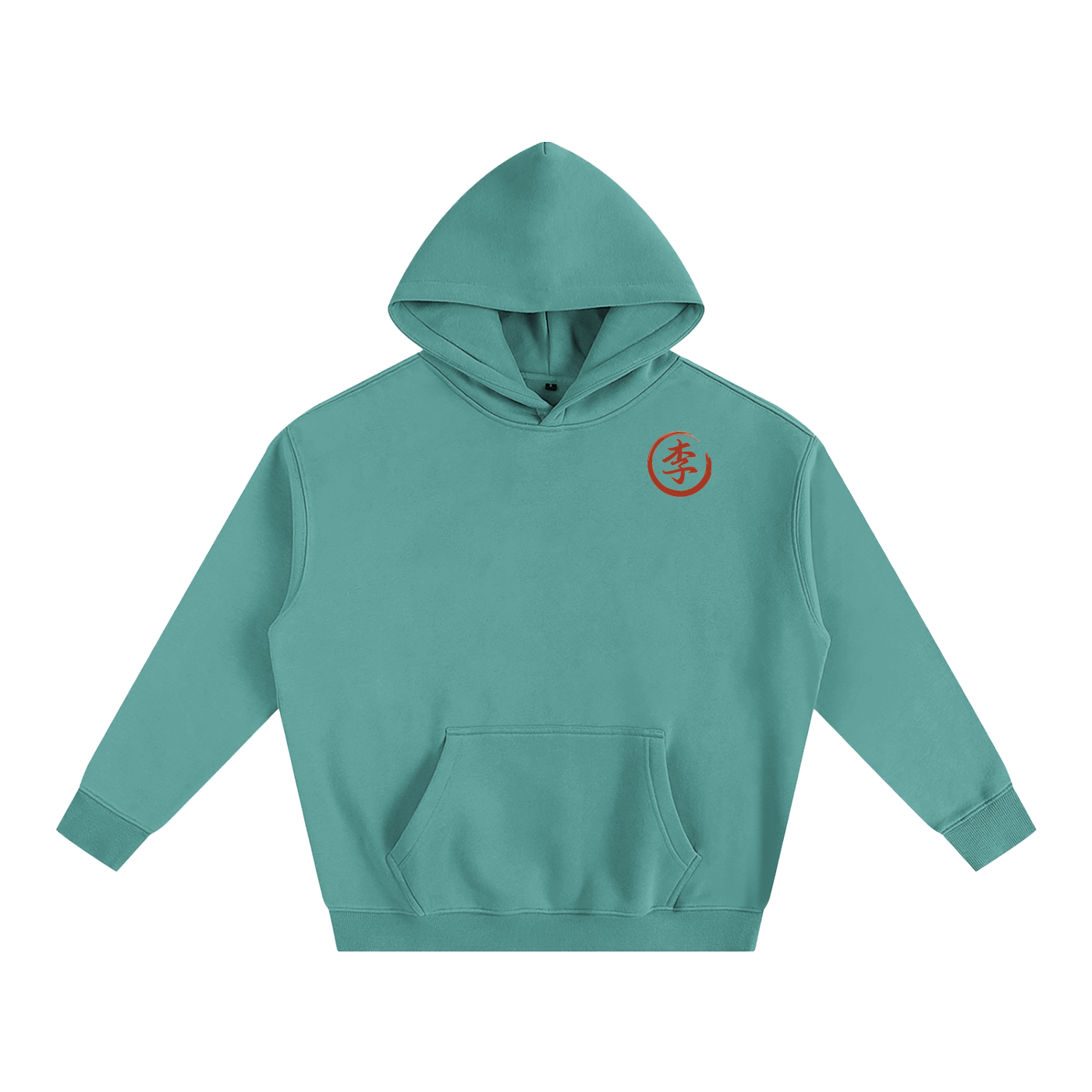 Oversize Fleeced Hoodie - Li, Red