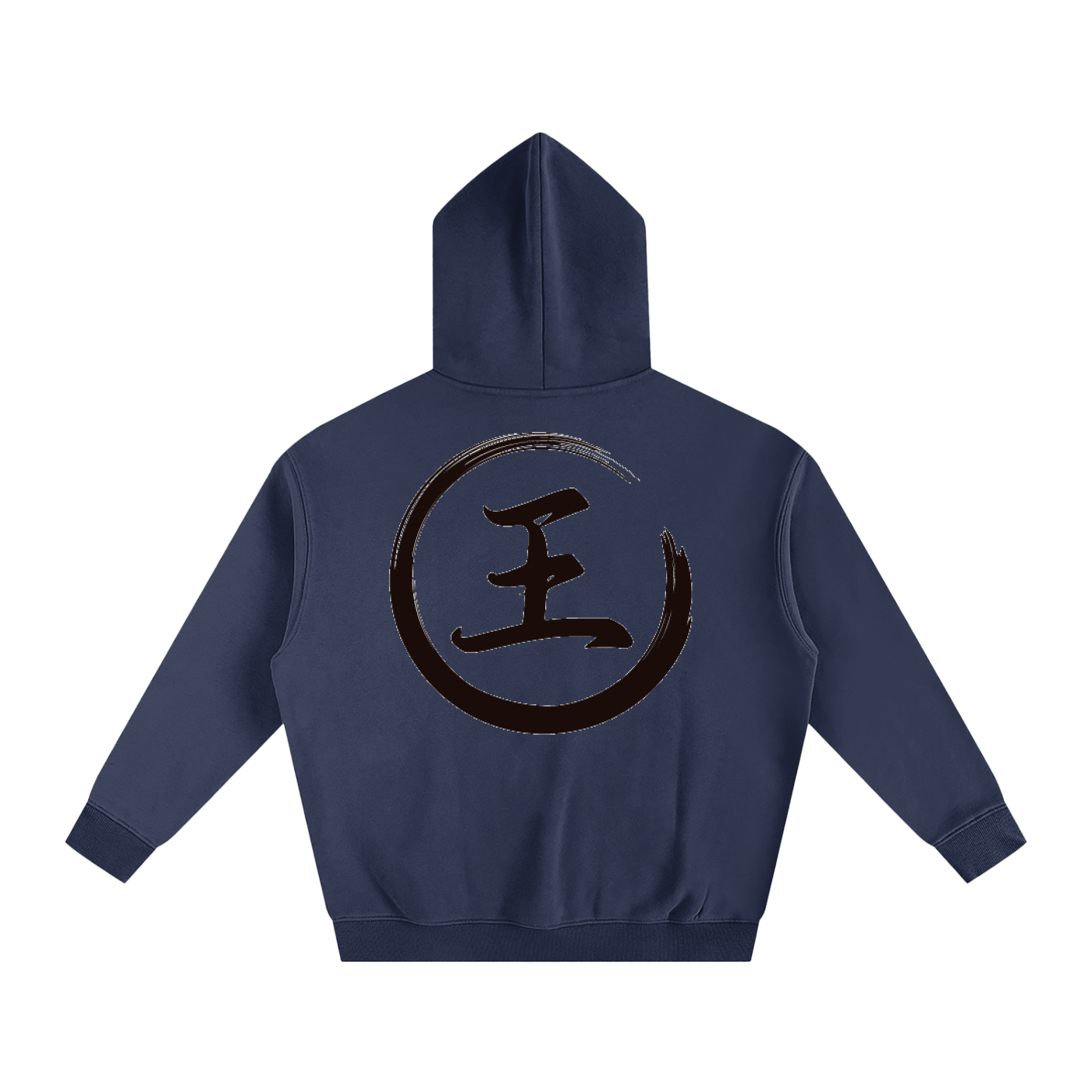 Oversize Fleeced Hoodie - Wang, Black