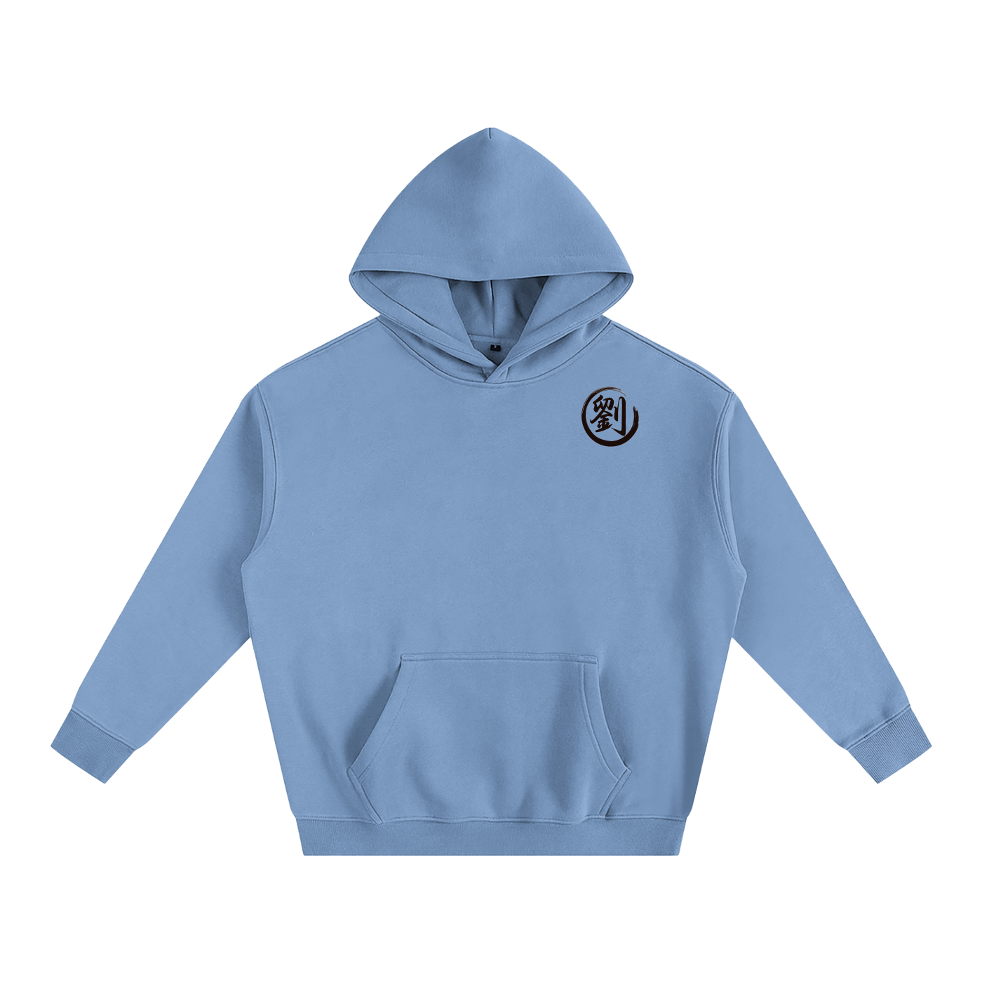 Oversize Fleeced Hoodie - Liu, Black
