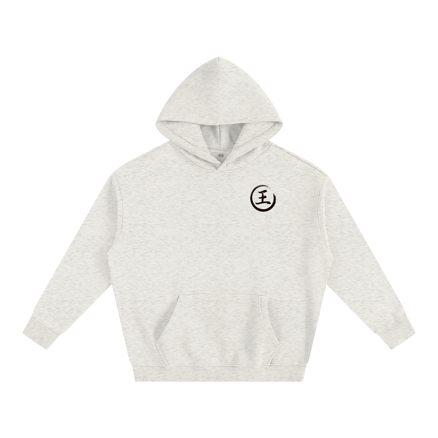 Oversize Fleeced Hoodie - Wang, Black