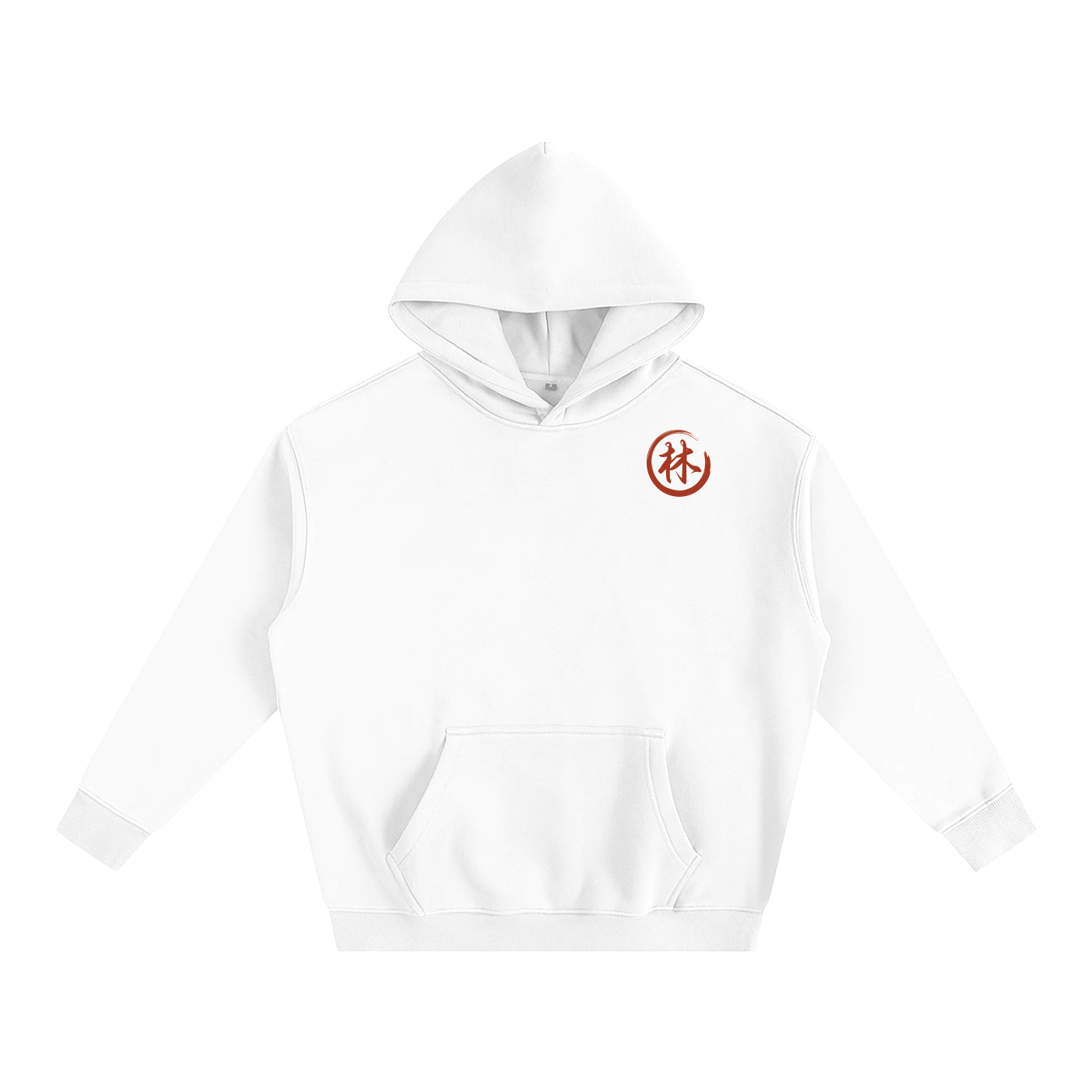 Oversize Fleeced Hoodie - Lin, Red