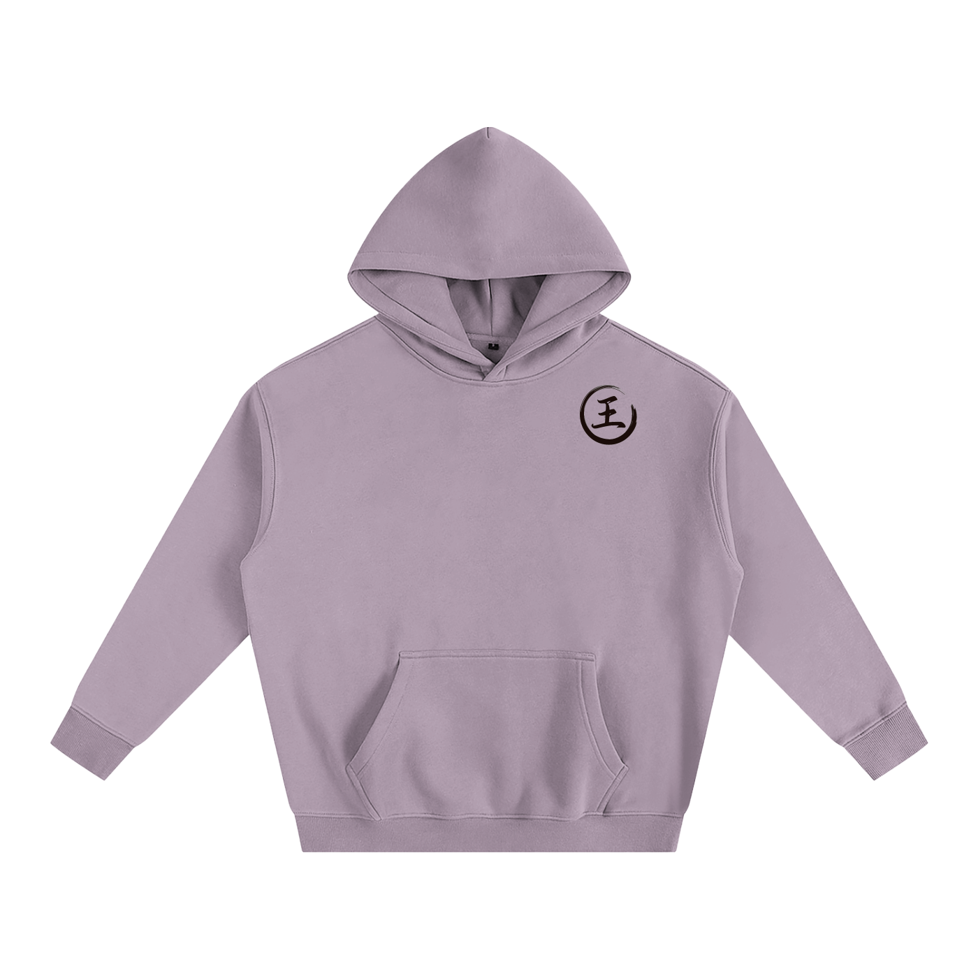 Oversize Fleeced Hoodie - Wang, Black