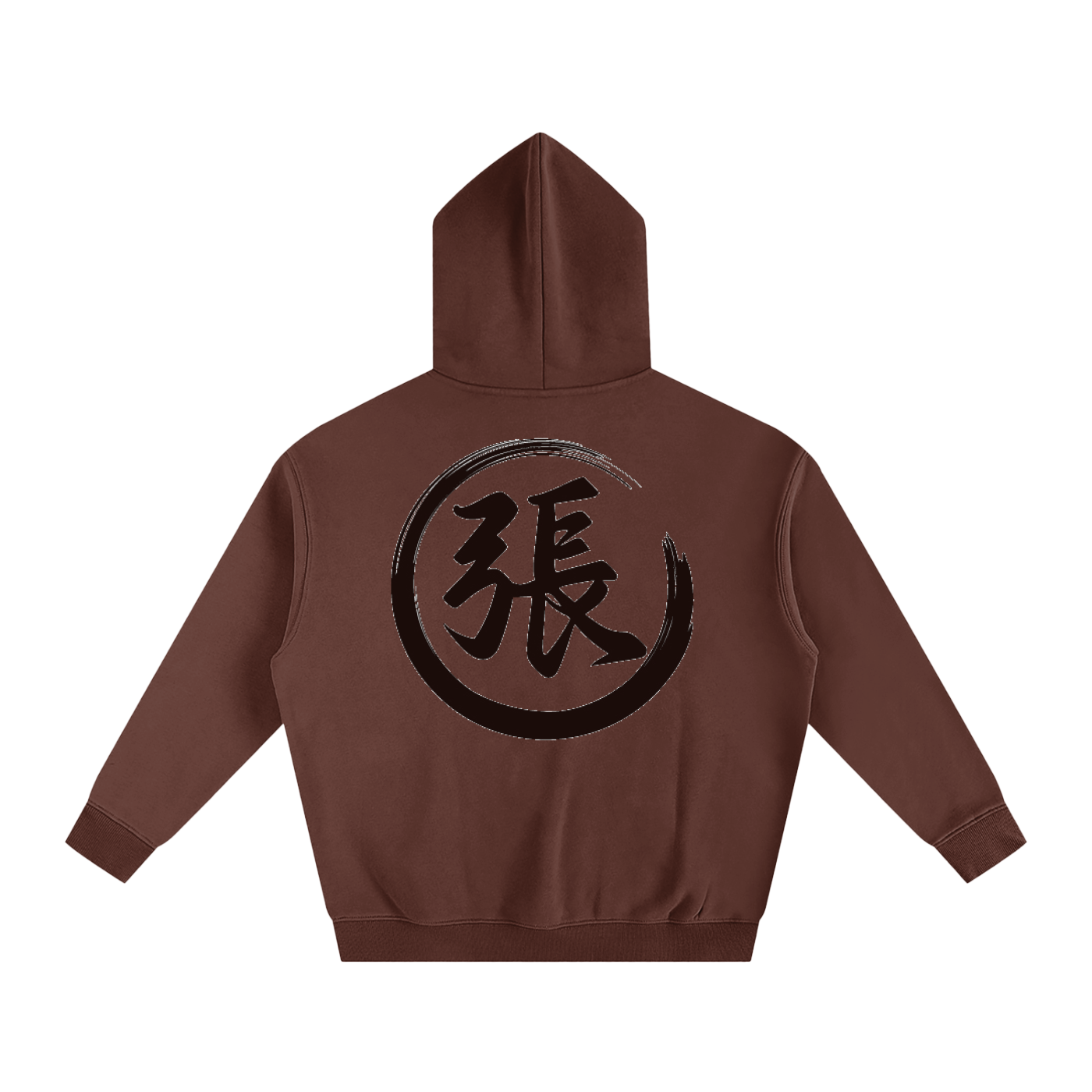 Oversize Fleeced Hoodie - Zhang, Black