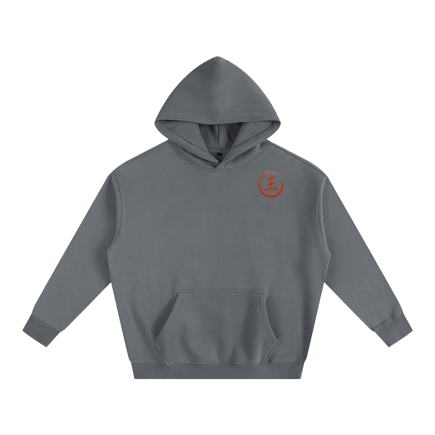 Oversize Fleeced Hoodie - Wang, Red